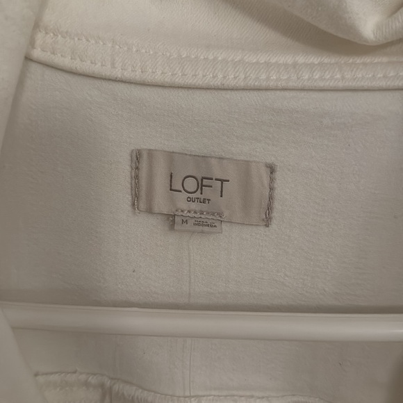 LOFT Off-White Jacket and Floral Blouse Set - Picture 10 of 12